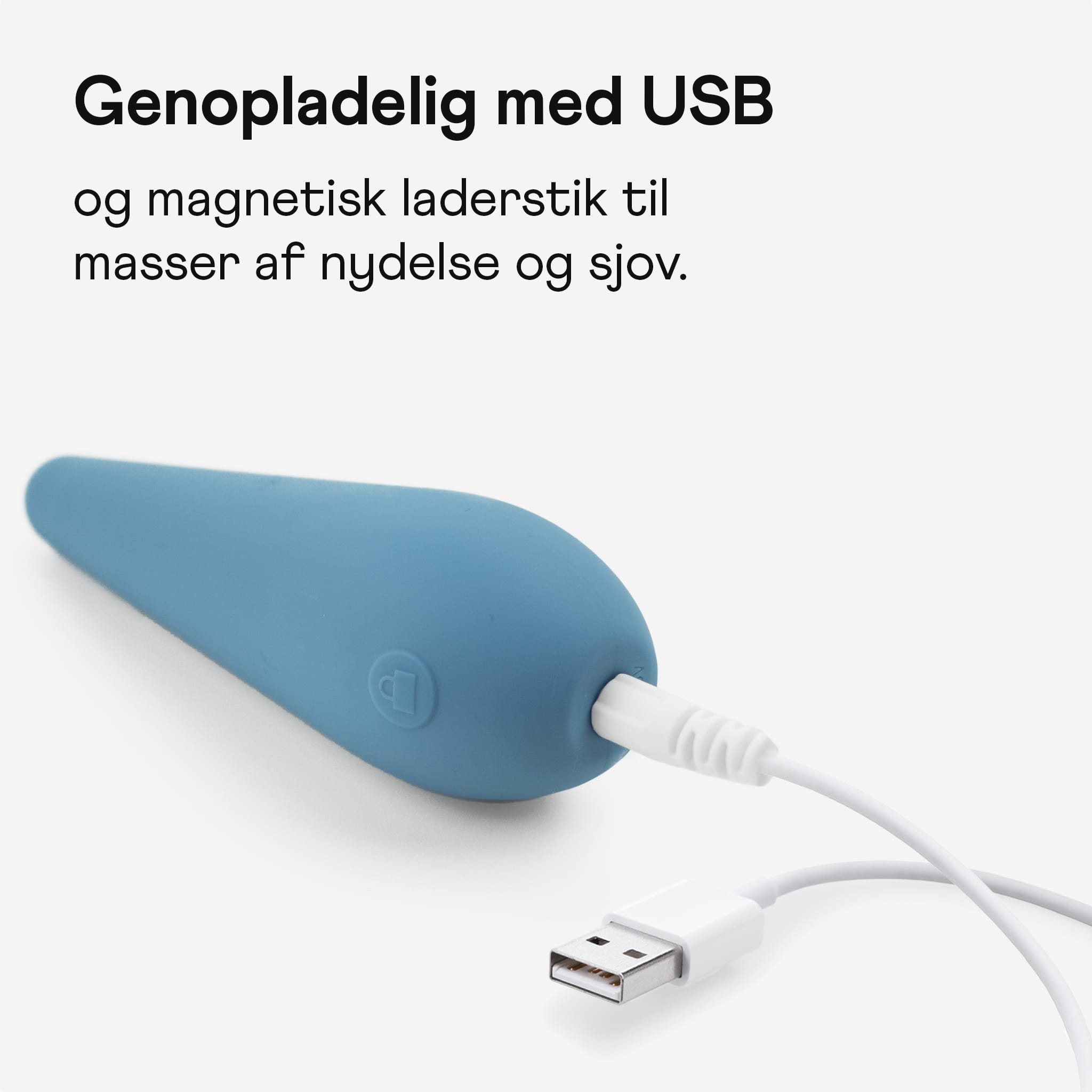 Amina Cone blå genopladelig klitoris vibrator